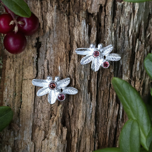 Lingonberry earrings