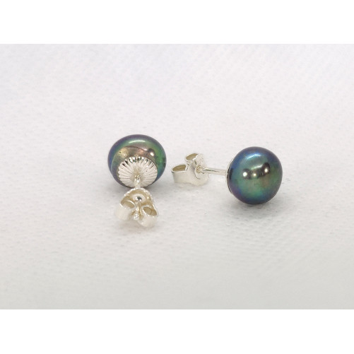 Green-brown studs, 7-7,5mm