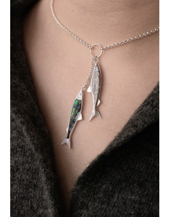 Cisco fish necklace (43cm chain)