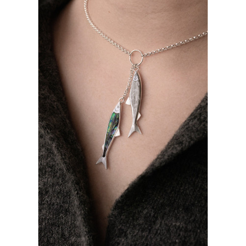 Cisco fish necklace (43cm chain)